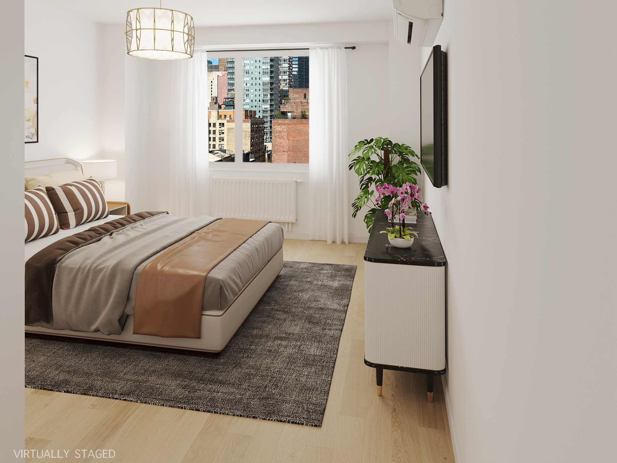 411 East 53rd Street, Unit 11K Manhattan, NY 10022 - Photo 9 of 19 a bedroom with a bed and window