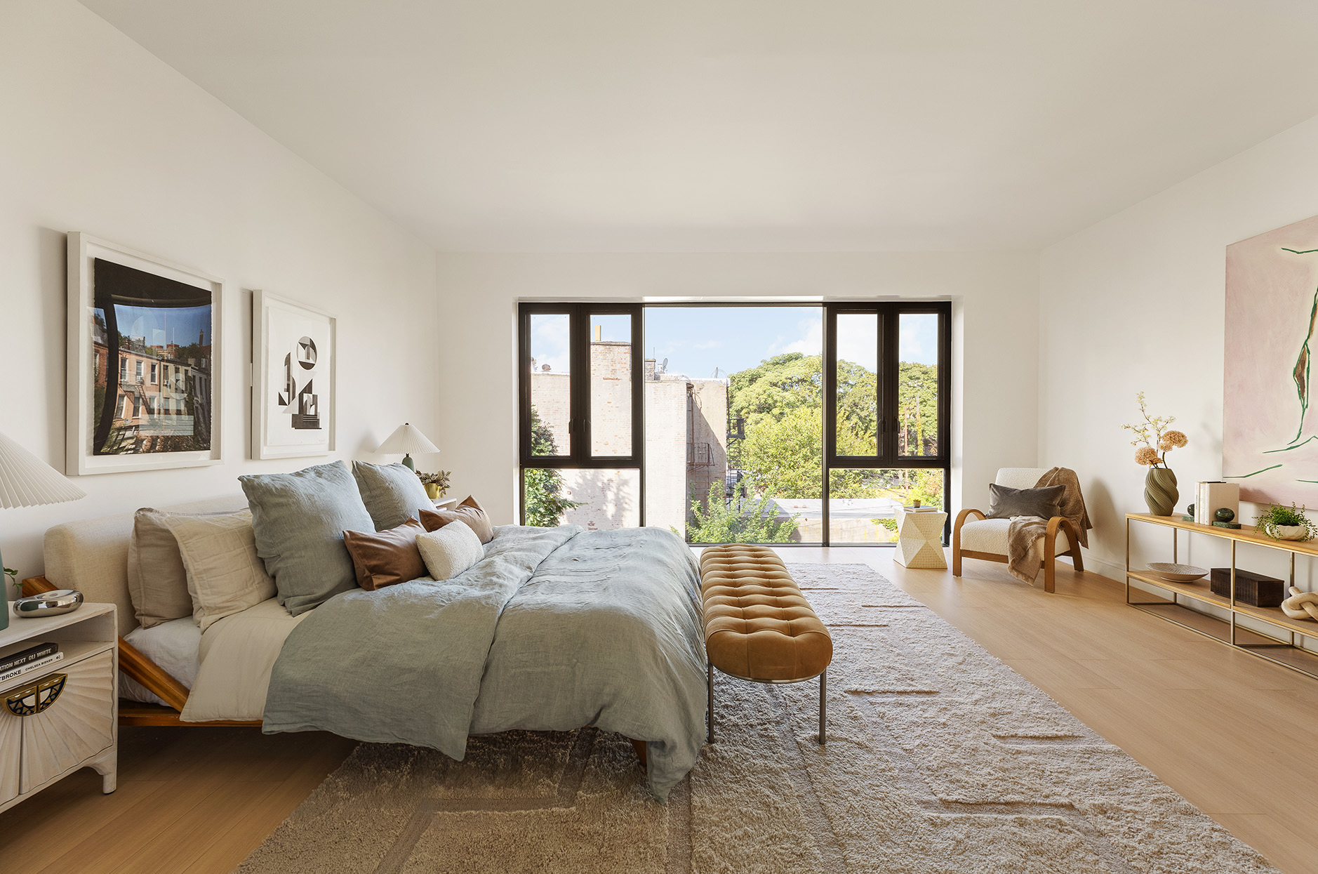 532 Clinton Street Brooklyn, NY 11231 - Photo 7 of 15 a living room with furniture and a large window