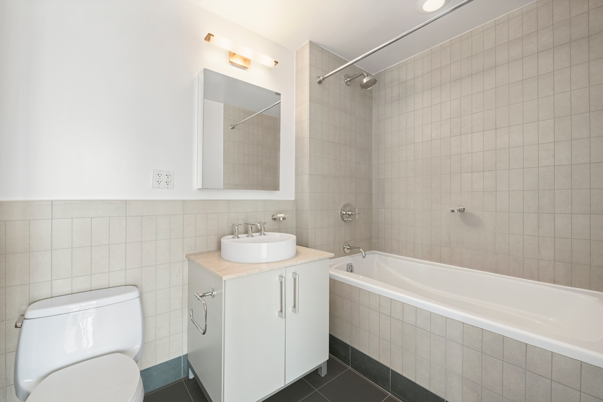 199 State Street, Unit PHD Brooklyn, NY 11201 - Photo 9 of 11 a bathroom with a sink toilet and shower