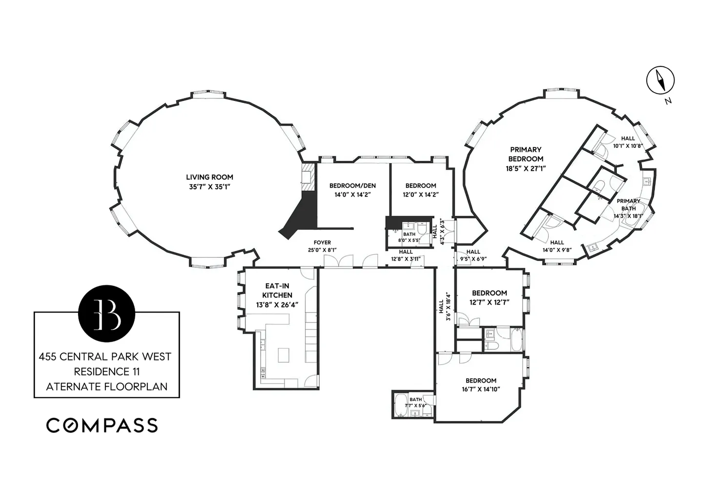 $3,900,000 | 455 Central Park West, Unit L11 | Upper West Side