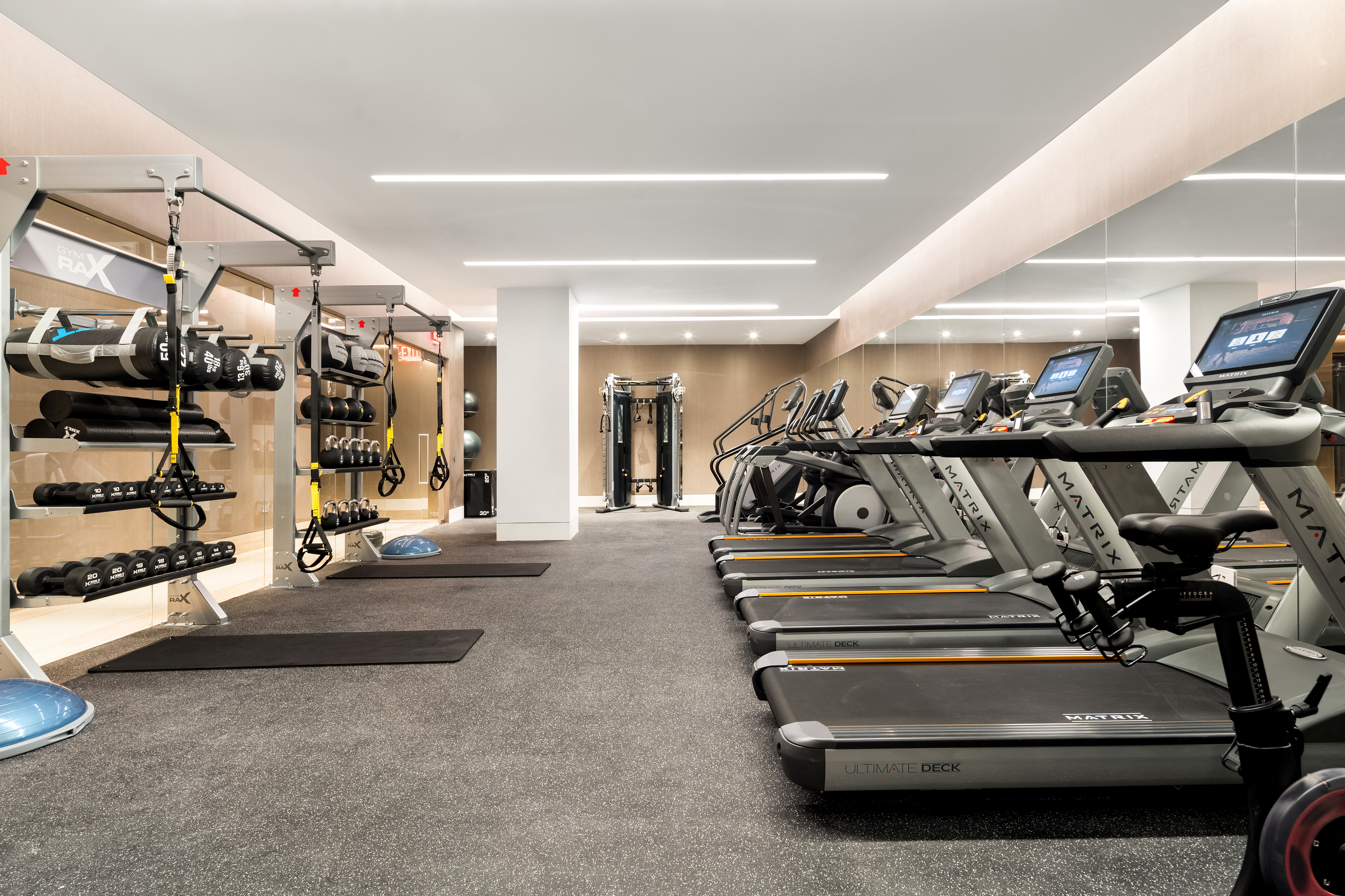 49 Chambers Street, Unit 17H Manhattan, NY 10007 - Photo 11 of 25 a view of gym room with gym equipment