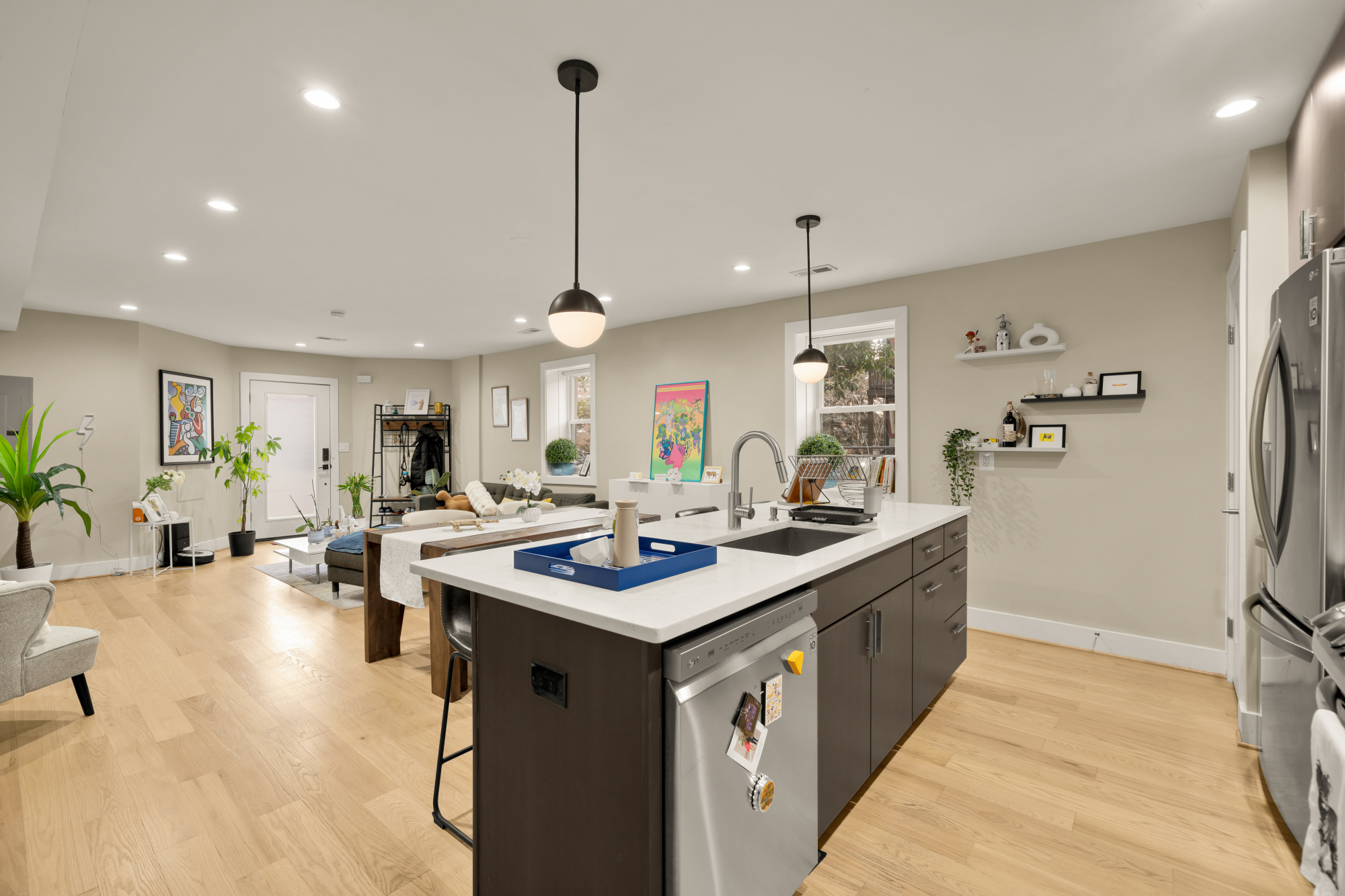 14 T Street Northeast, Unit 1 Washington, DC 20002 - Photo 12 of 39 a kitchen that has a lot of counter space