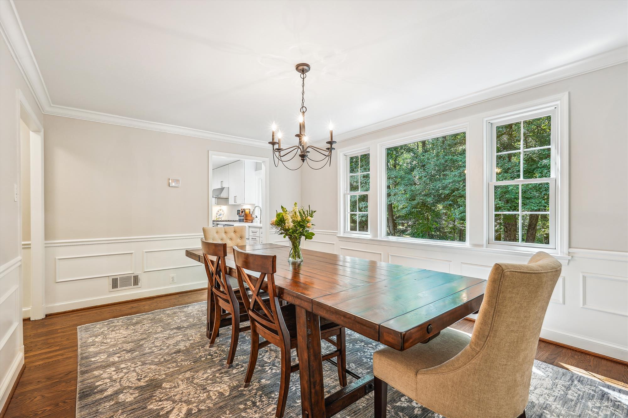 9904 Carter Road Bethesda, MD 20817 - Photo 9 of 41 a view of a dining room with furniture window and outside view