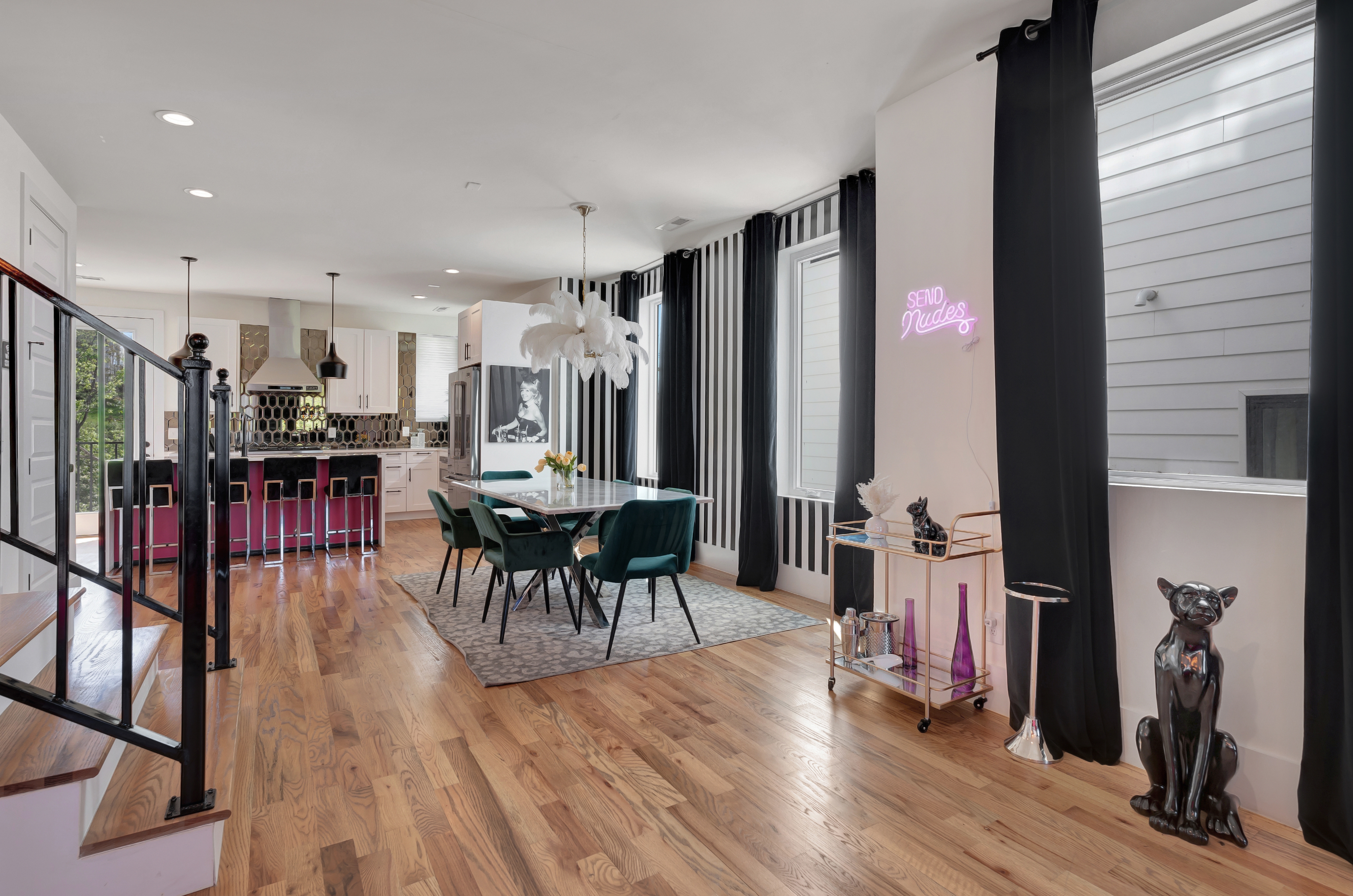 1203 Brick Church Pike Nashville, TN 37207 - Photo 5 of 44 a view of a dining room with furniture and wooden floor