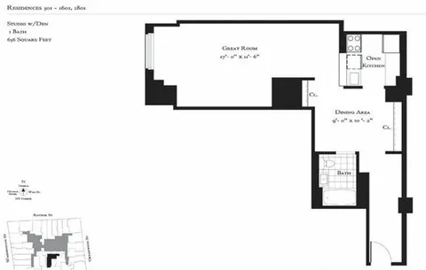 $600,000 | 88 Greenwich Street, Unit 501 | Financial District