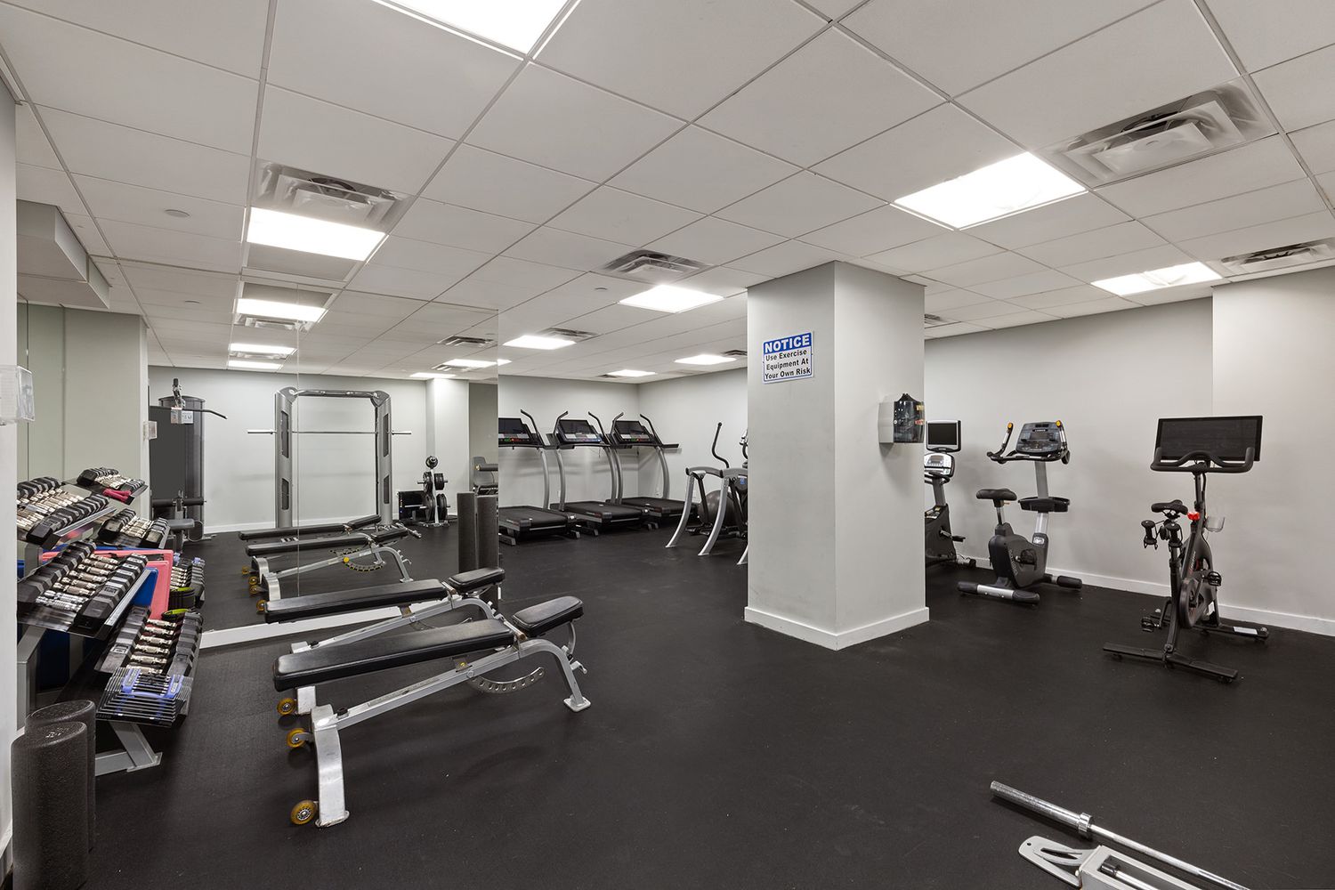 230 Ashland Place, Unit 22C Brooklyn, NY 11217 - Photo 11 of 13 a view of a room with gym equipment