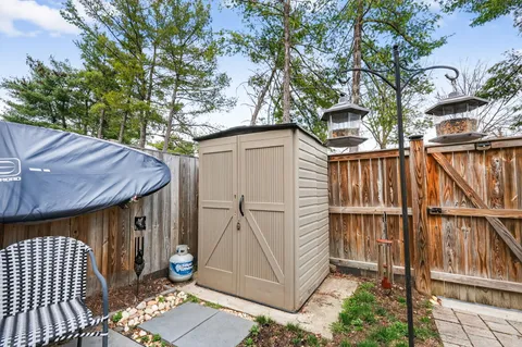 a view of a food market with retail stalls