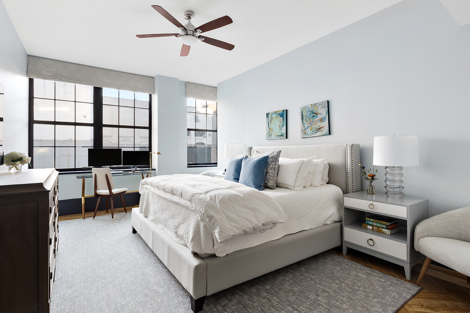 51 Jay Street, Unit 3C Brooklyn, NY 11201 - Photo 6 of 10 a spacious bedroom with a bed and a large window