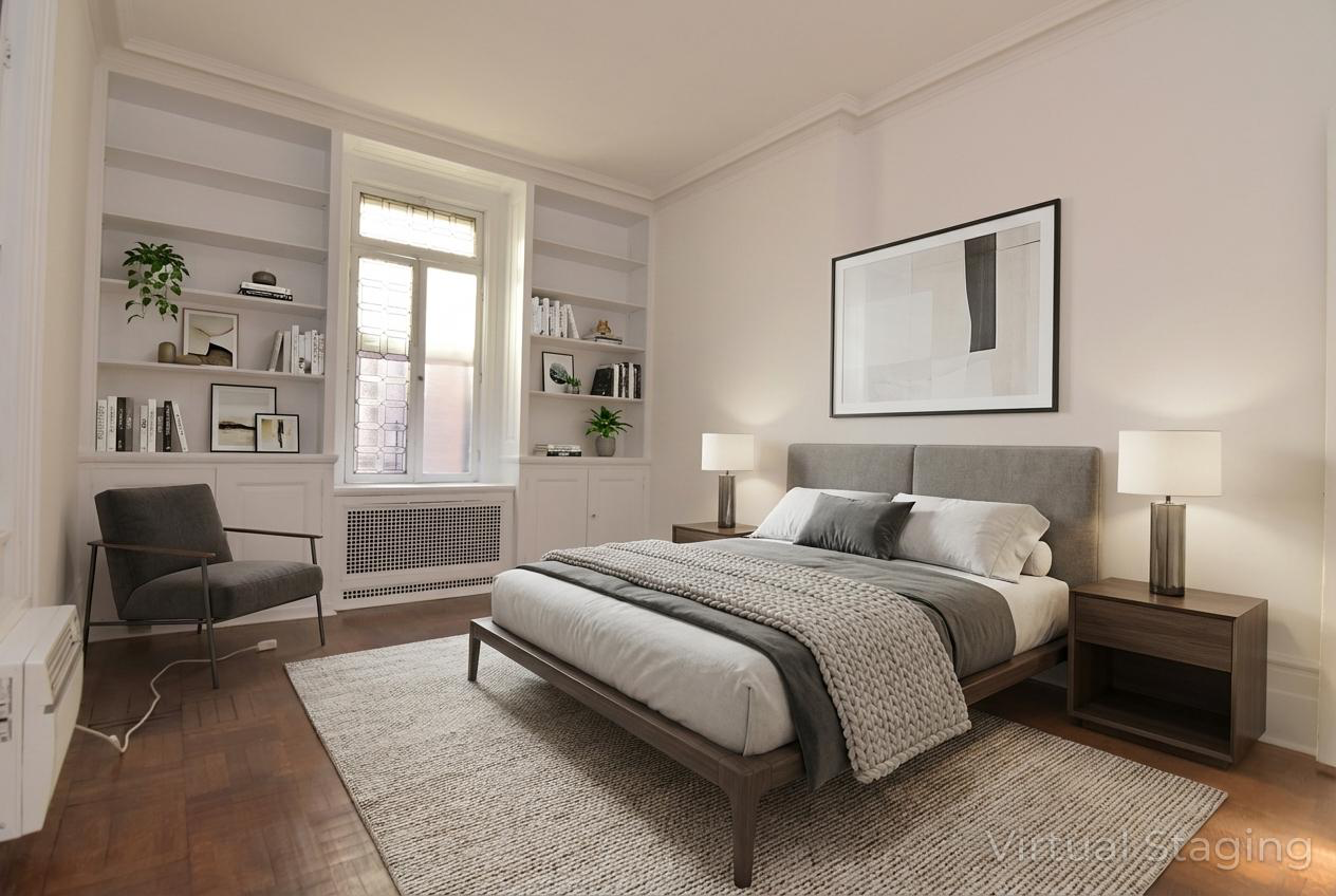 18 East 67th Street, Unit 2B/3B Manhattan, NY 10065 - Photo 3 of 18 a bedroom with a bed couch and a window