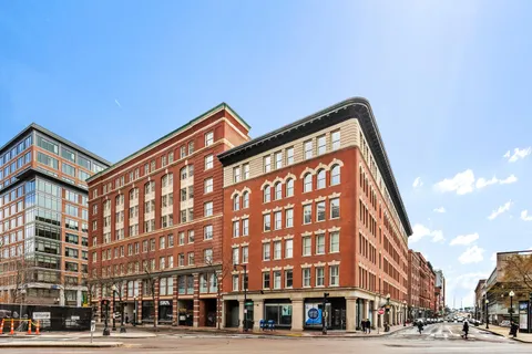 a front view of a building