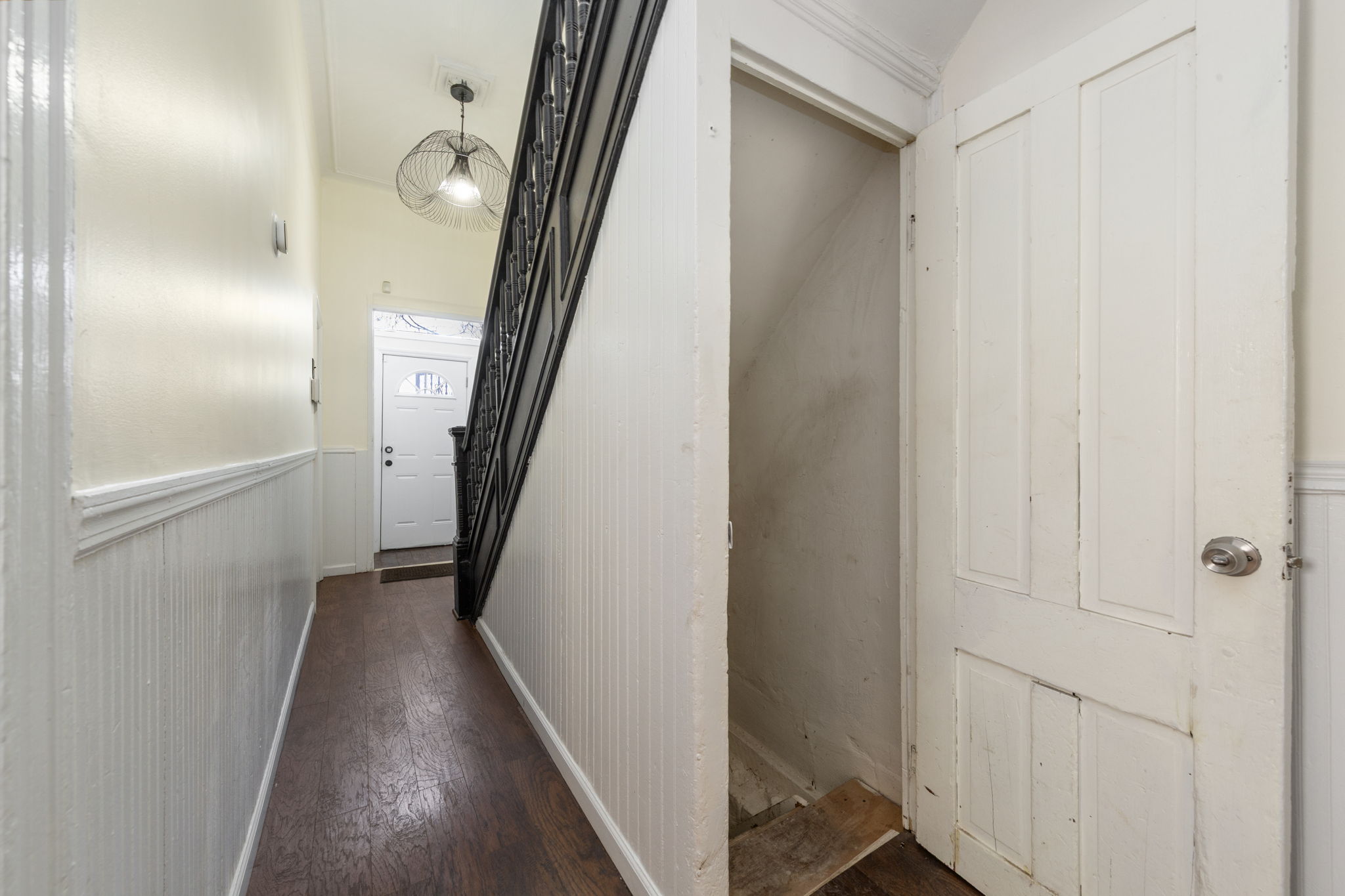 1218 Saint Marks Avenue Brooklyn, NY 11213 - Photo 27 of 42 a view of a hallway with wooden floor and entryway