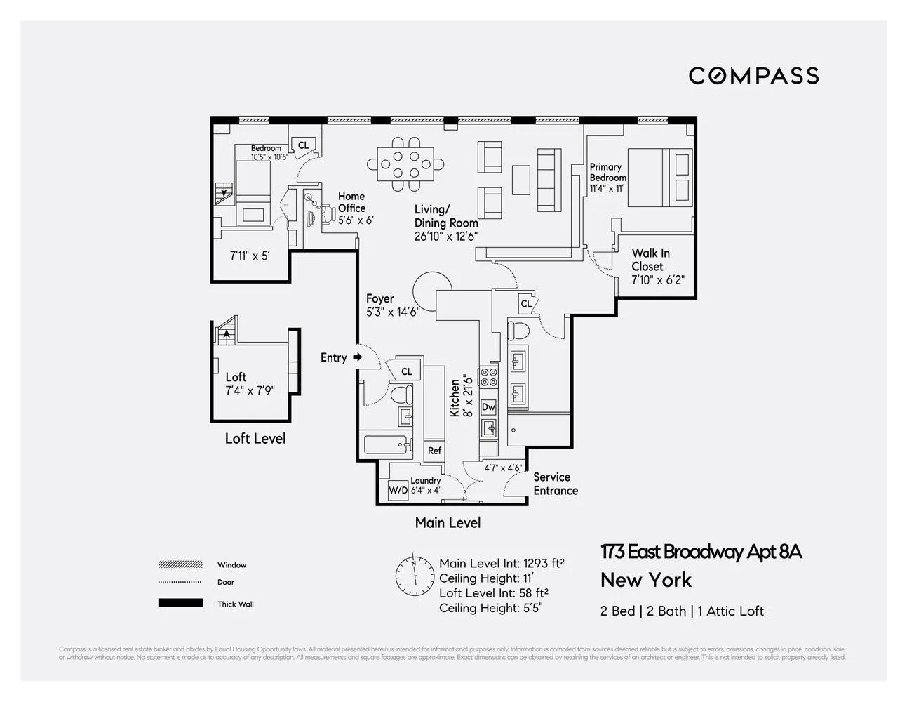 $2,900,000 | 175 East Broadway, Unit 8A | Two Bridges