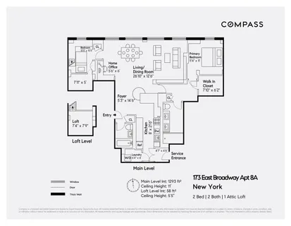 $2,900,000 | 175 East Broadway, Unit 8A | Two Bridges