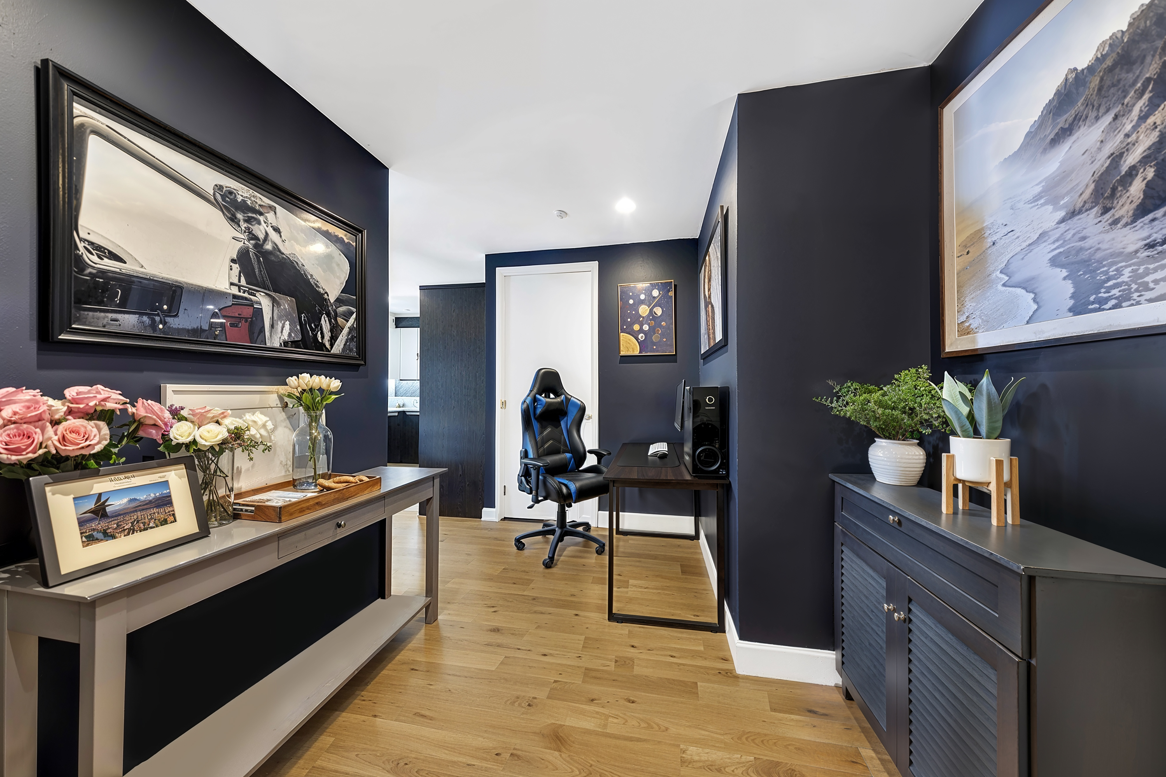 247 West 46th Street, Unit 2501 Manhattan, NY 10036 - Photo 6 of 6 a view of a living room and dining room