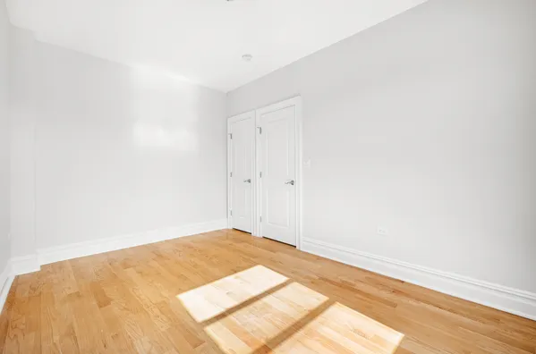 a view of a room with an empty space