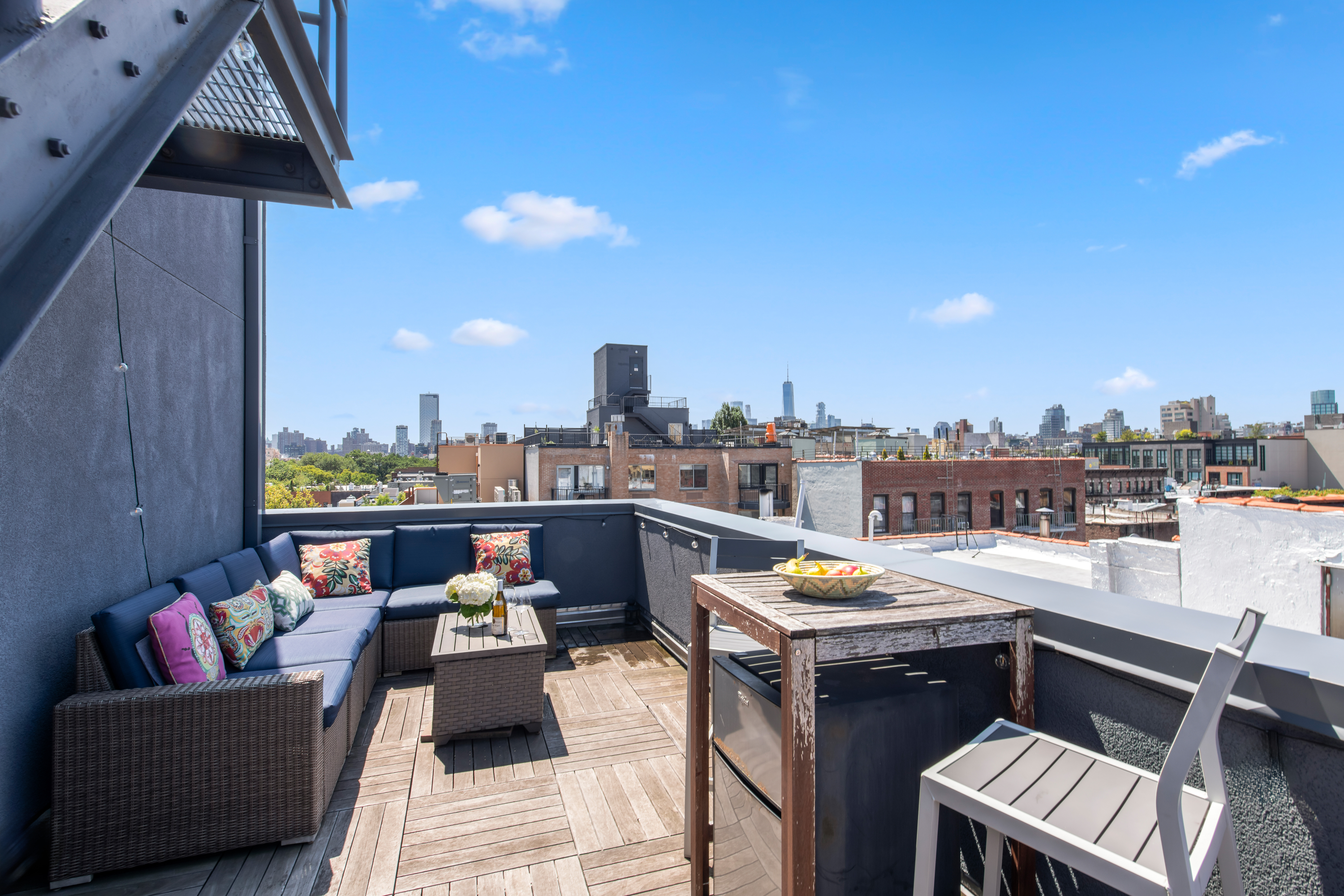 536 East 13th Street, Unit 5F Manhattan, NY 10009 - Photo 14 of 16 a terrace view with sitting space and seating space