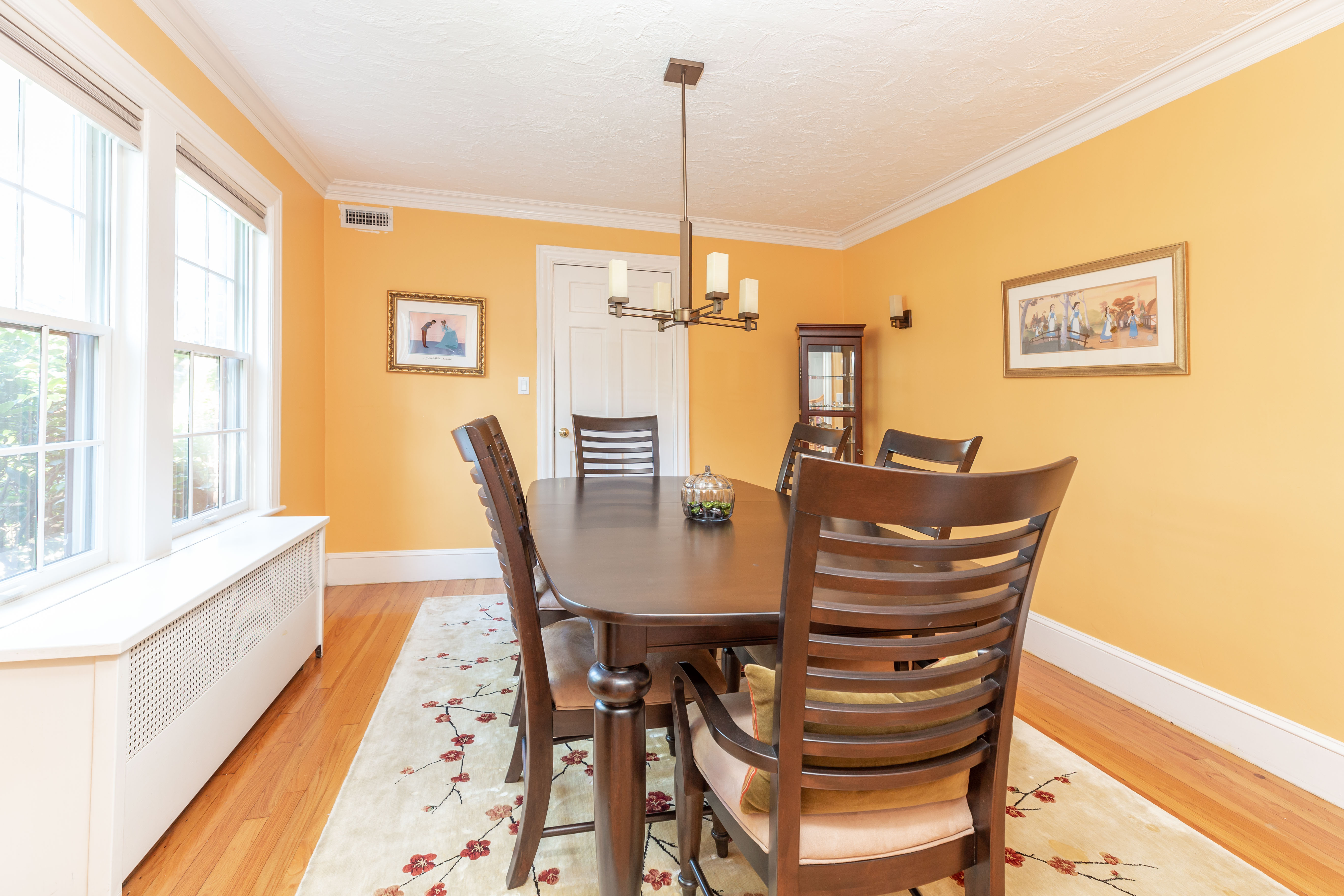 290 Dorset Road Waban, MA 02468 - Photo 6 of 23 a view of a dining room with furniture window and wooden floor