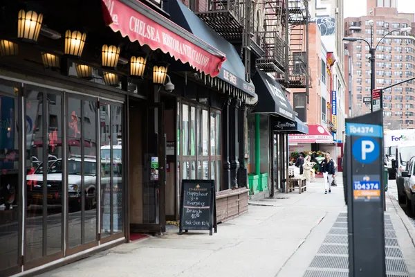 a view of path along with retail shop
