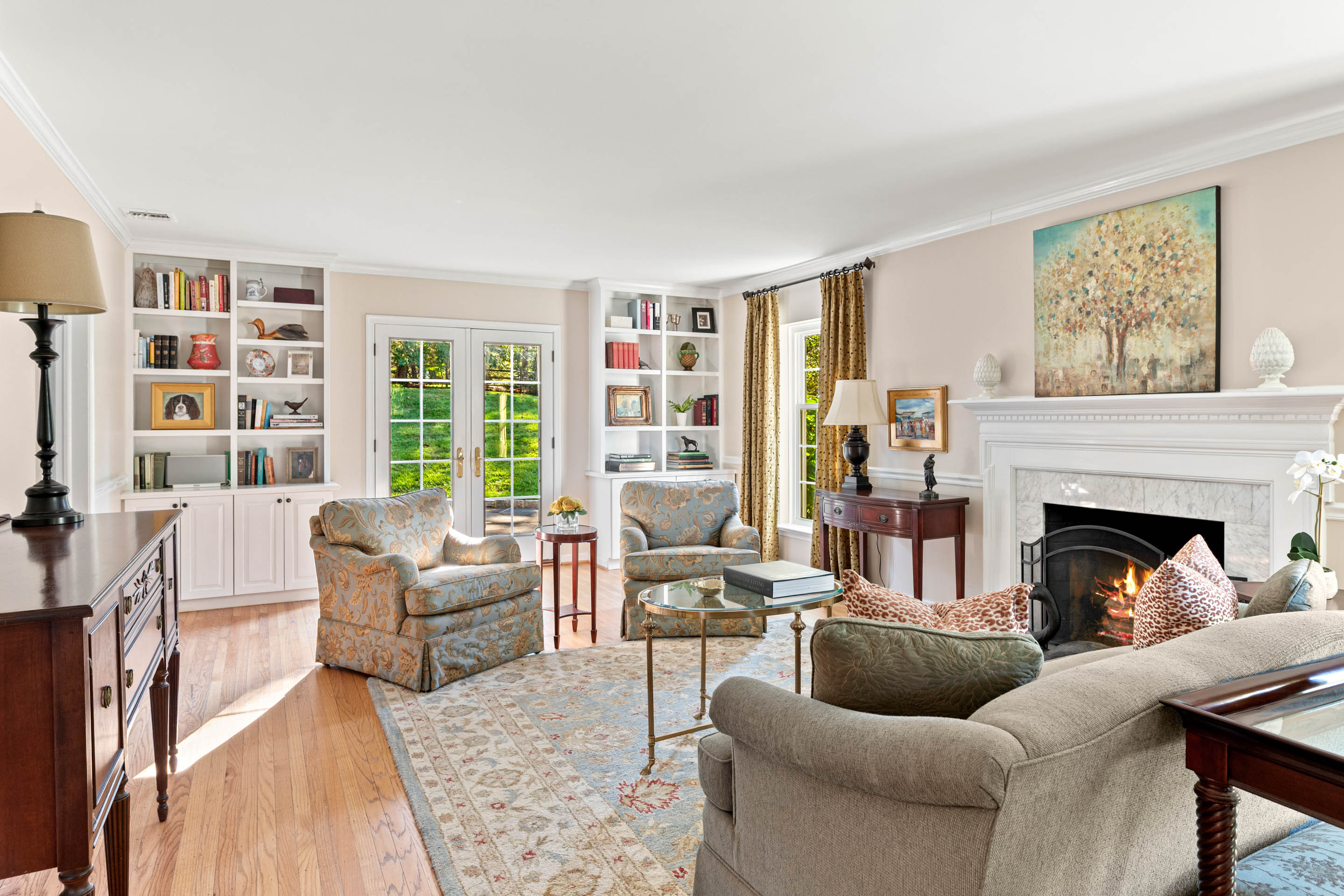 710 South Valley Forge Road Devon, PA 19333 - Photo 14 of 47 a living room with furniture and a fireplace