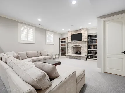 a outdoor view with a sitting space