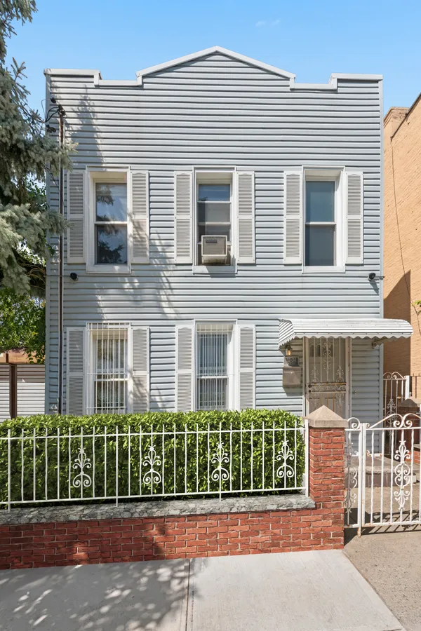 a front view of a house