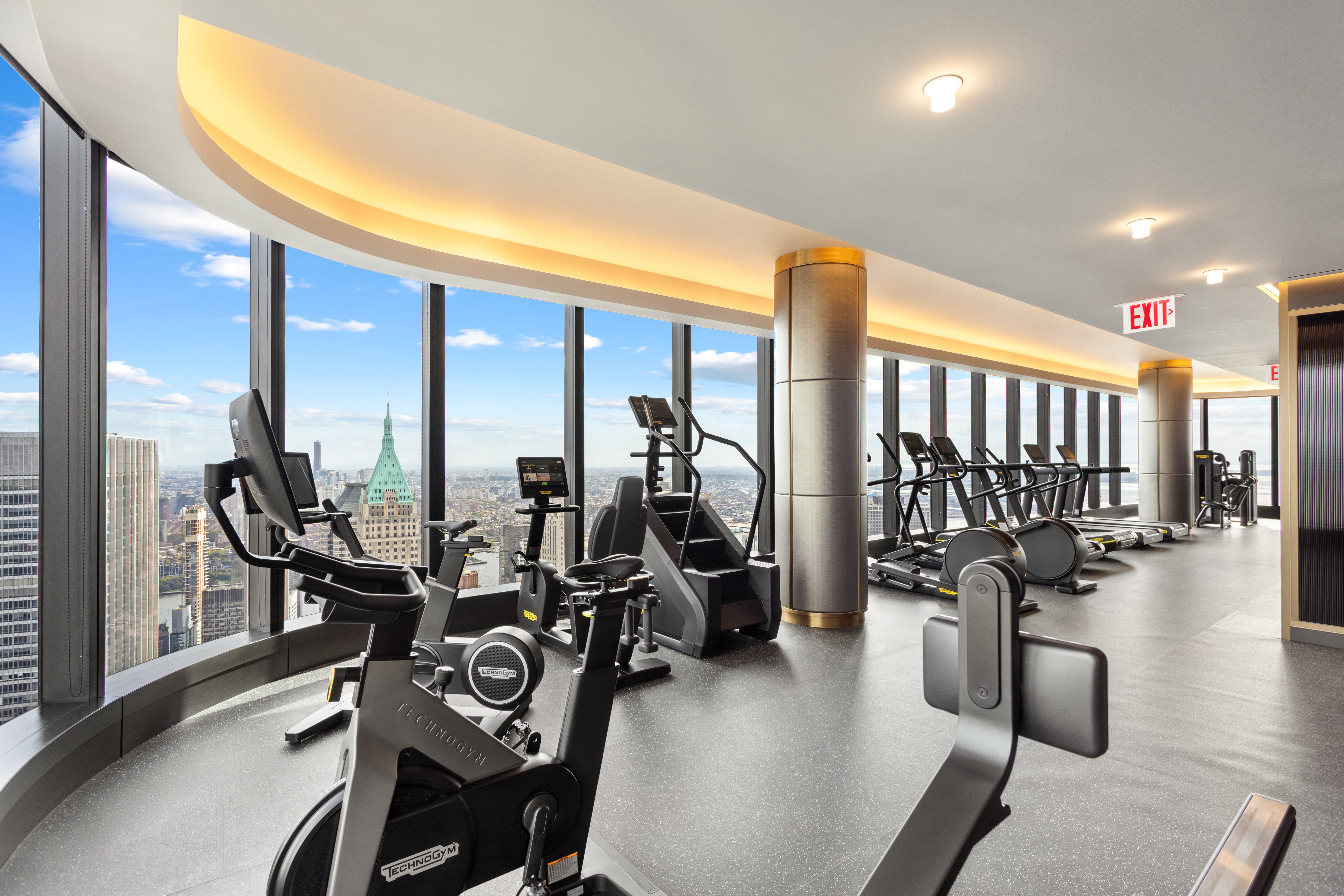 125 Greenwich Street, Unit 31A Manhattan, NY 10006 - Photo 20 of 23 a view of a room with gym equipment