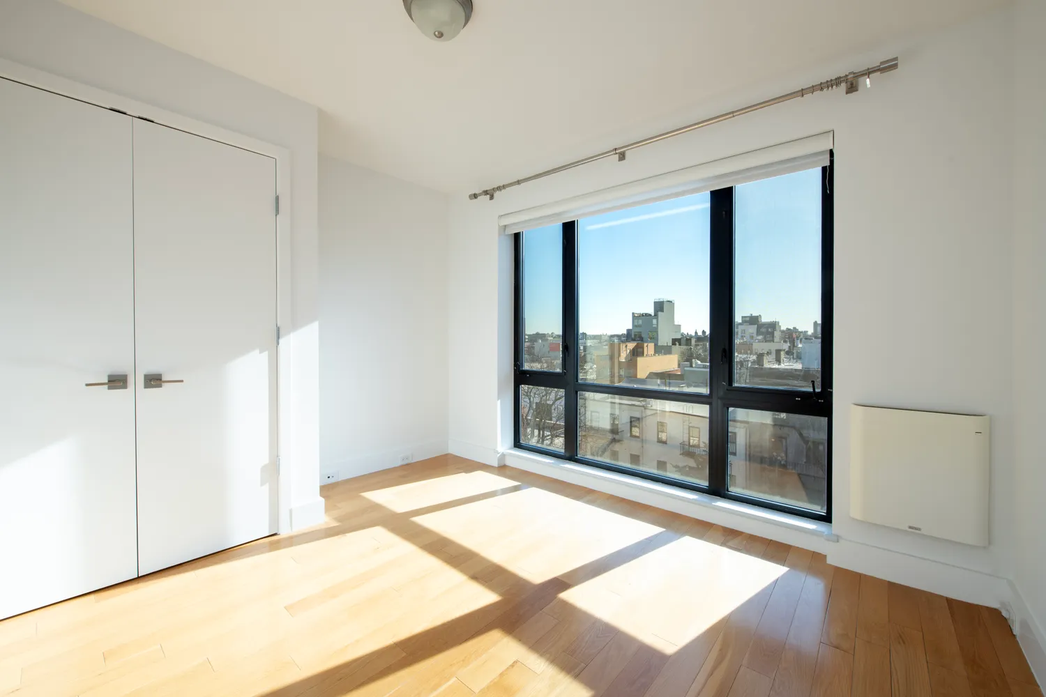 a view of a room with window