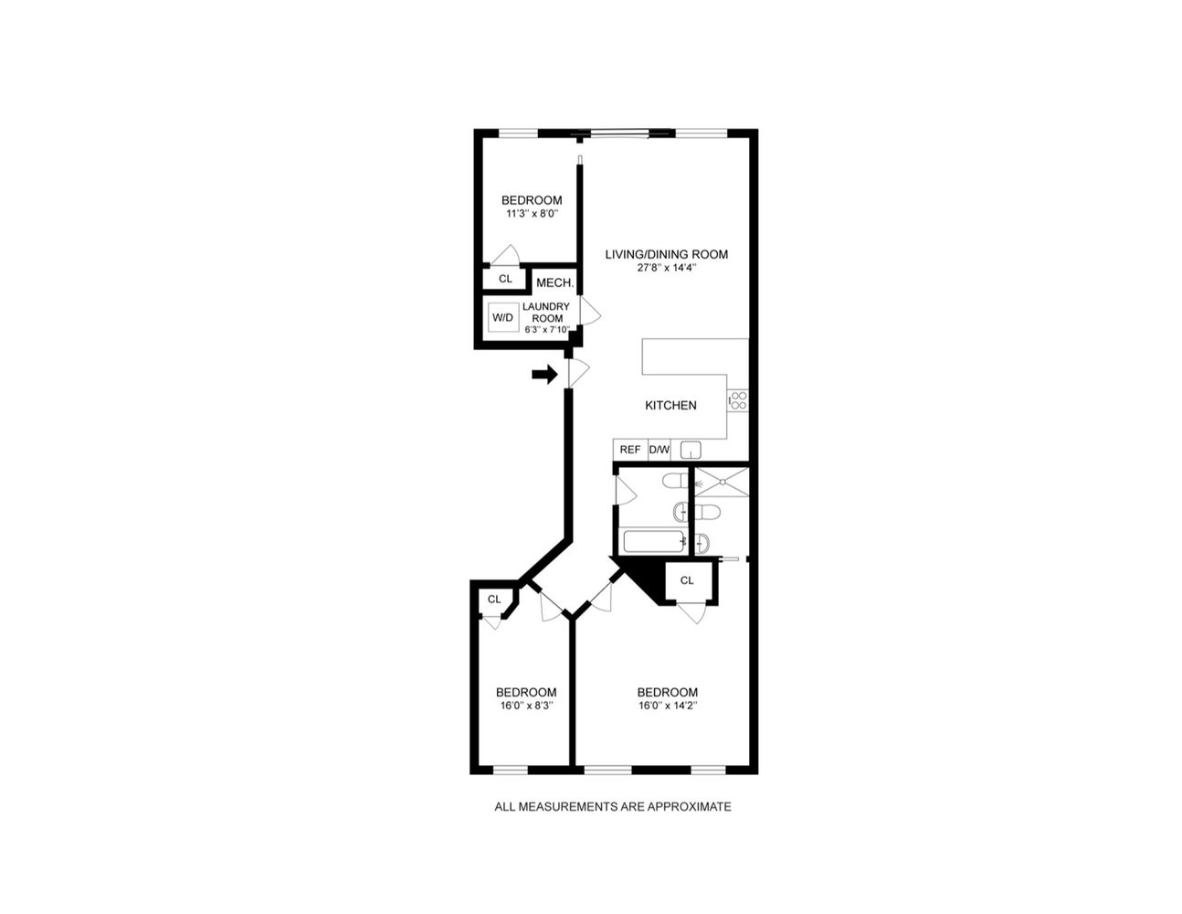 136 Union Street, Unit 2 Brooklyn, NY 11231 - Photo 9 of 9 a picture of a bench in front of a door