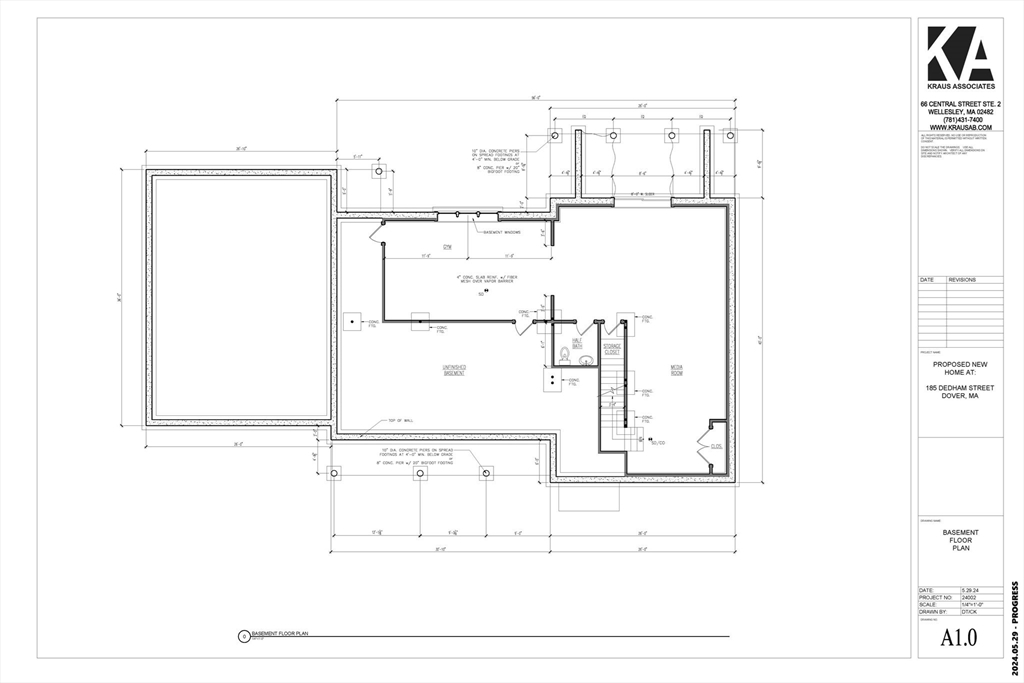 185 Dedham Street Dover, MA 02030 - Photo 27 of 32 a picture of floor plan
