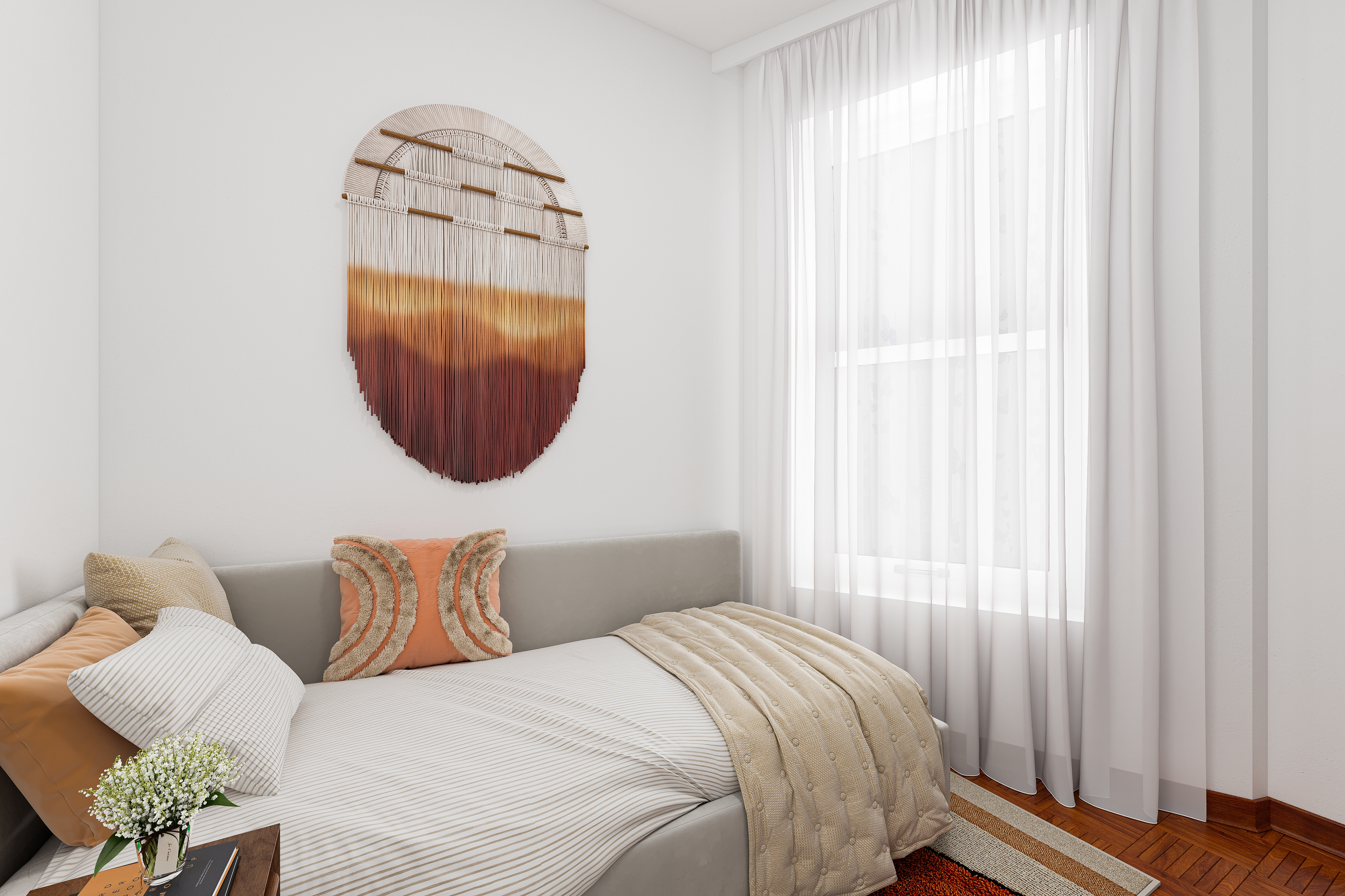 715 9th Avenue, Unit 2FN Manhattan, NY 10019 - Photo 8 of 11 a bedroom with bed and a window