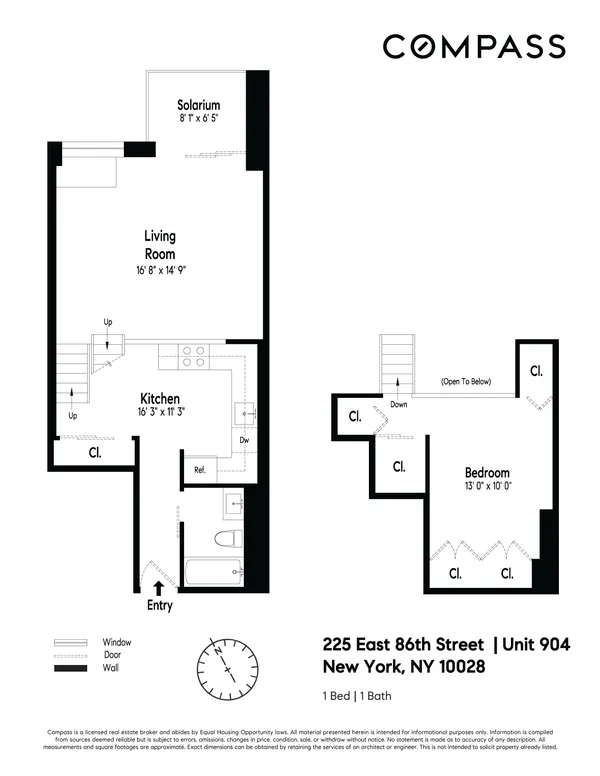 $850,000 | 225 East 86th Street, Unit 904 | Upper East Side