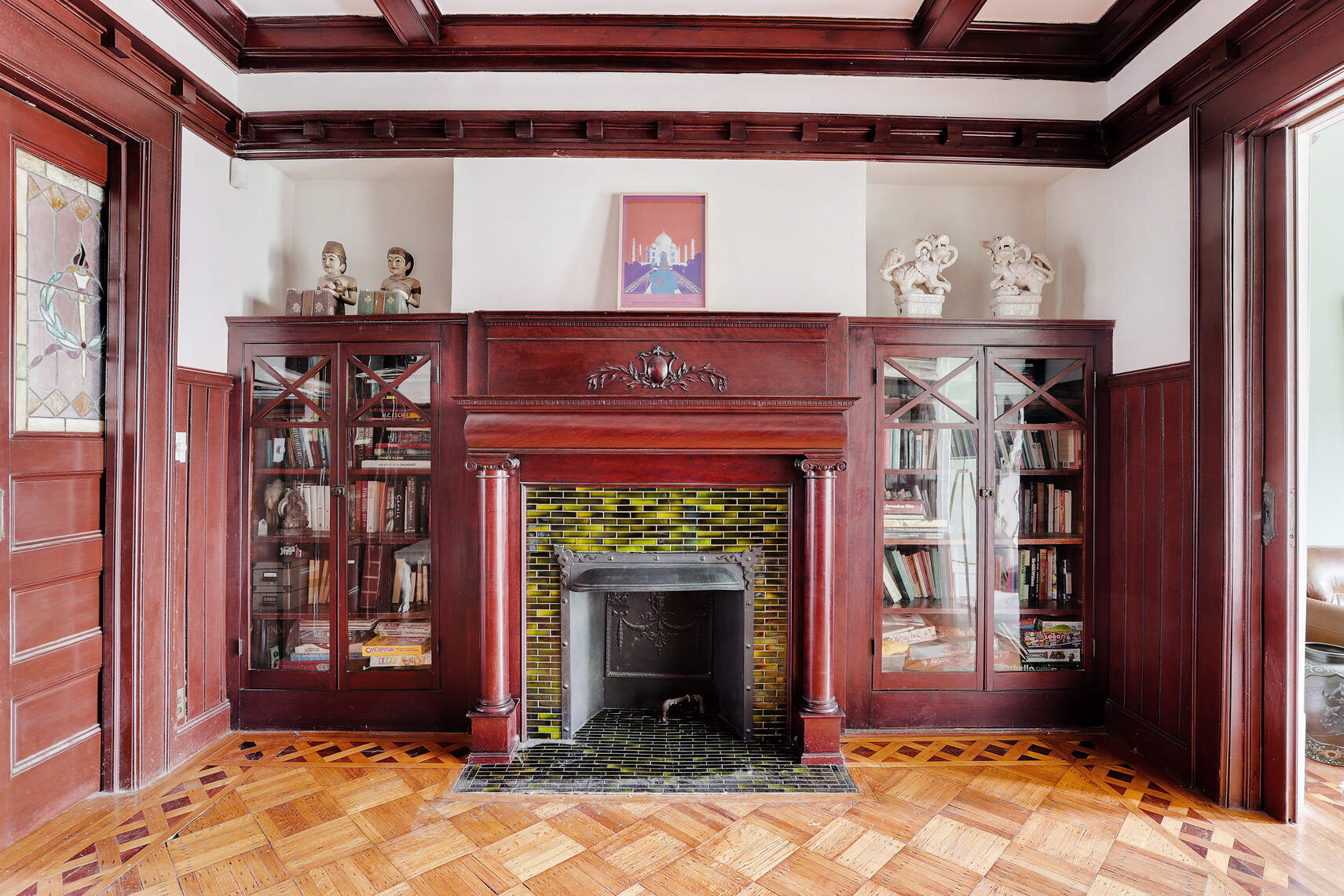 261 Fenimore Street Brooklyn, NY 11225 - Photo 4 of 21 a view of an entryway with a fireplace