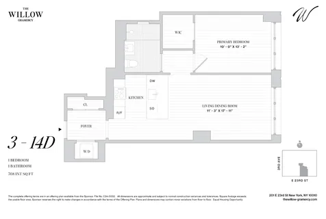 $1,370,000 | 201 East 23rd Street, Unit 4D | Gramercy