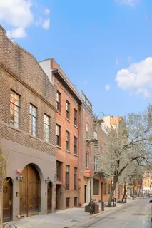 a front view of a building