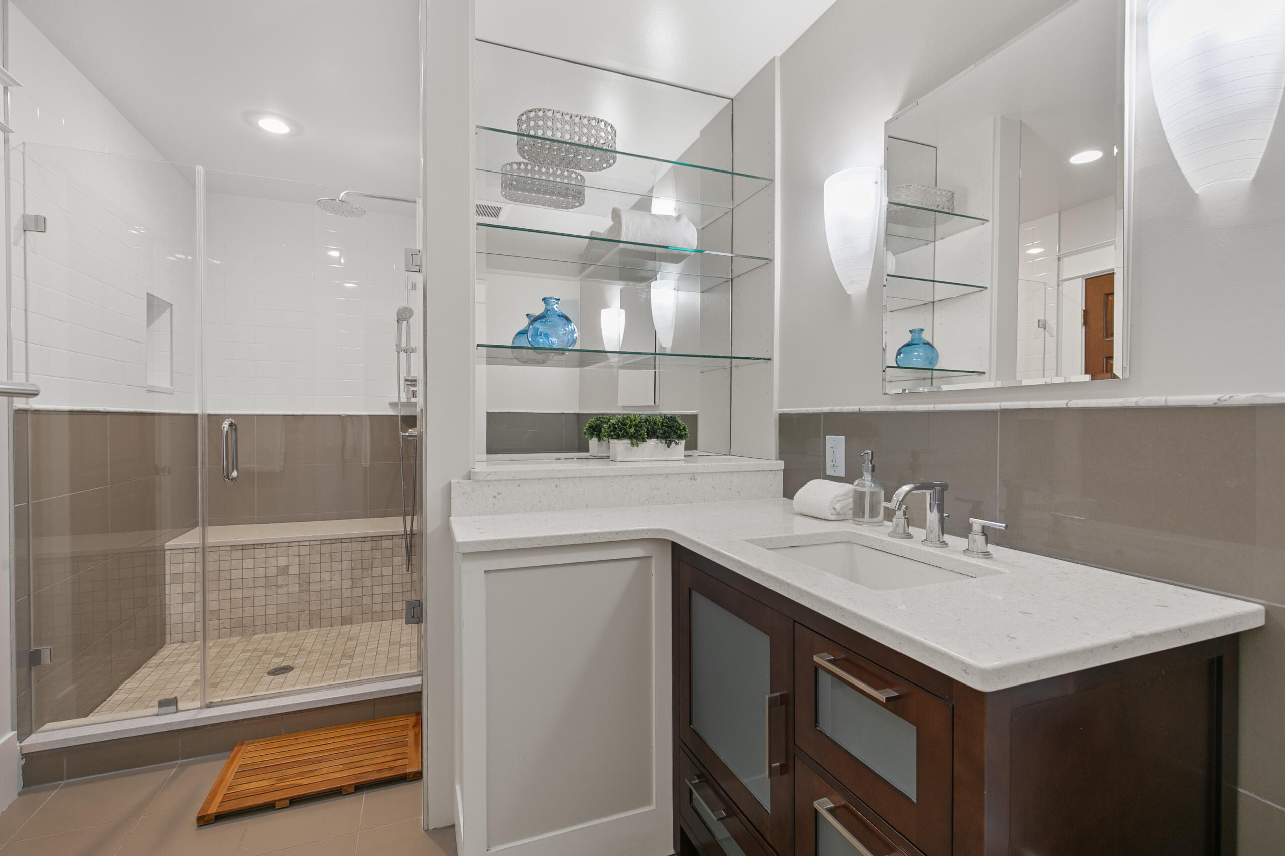 1908 Glen Ross Road Silver Spring, MD 20910 - Photo 31 of 63 a bathroom with a sink and a mirror