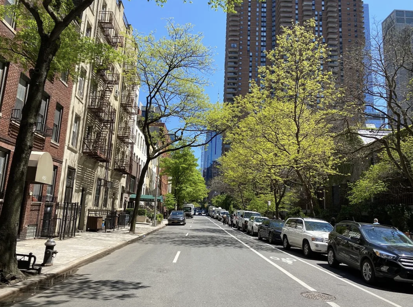 451 West 44th Street, Unit 36 Manhattan, NY 10036 - Photo 10 of 18 a view of a street with cars
