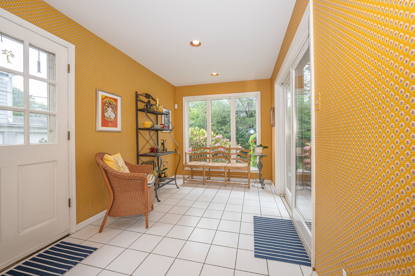 519 Mercer Road Merion Station, PA 19066 - Photo 20 of 58 a living room with furniture and a floor to ceiling window