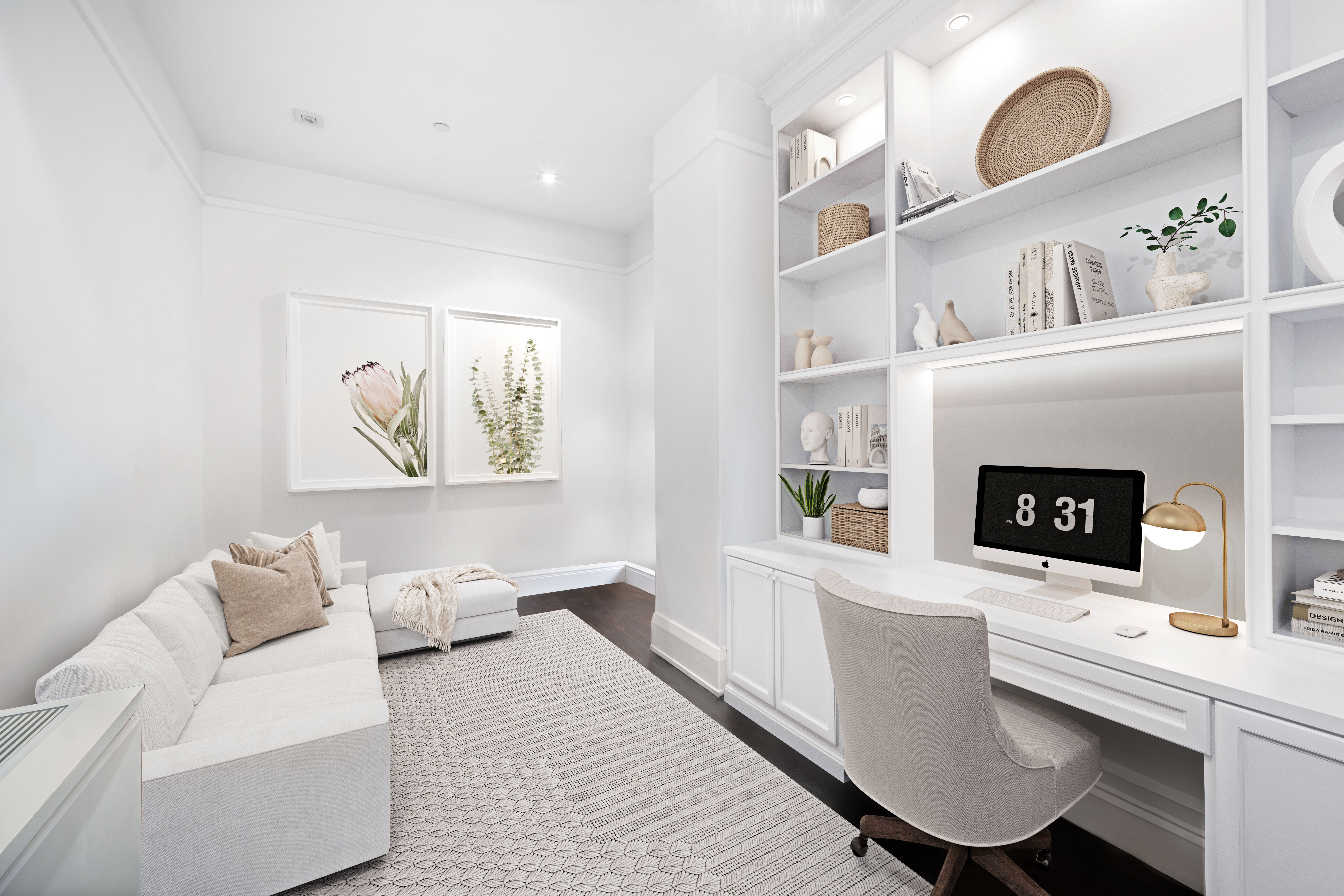 263 9th Avenue, Unit 7A Manhattan, NY 10001 - Photo 6 of 11 a living room with furniture and a fireplace