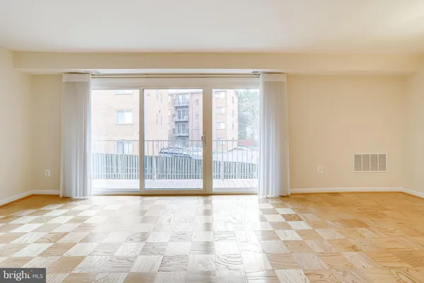 a view of an empty room