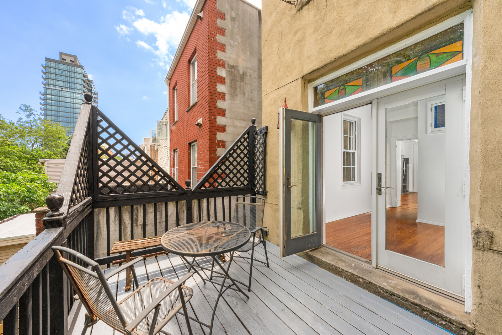 441 Union Street, Unit 2 Brooklyn, NY 11231 - Photo 6 of 11 a view of balcony with wooden floor and outdoor seating