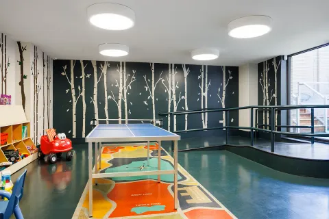 a view of a swimming pool and window