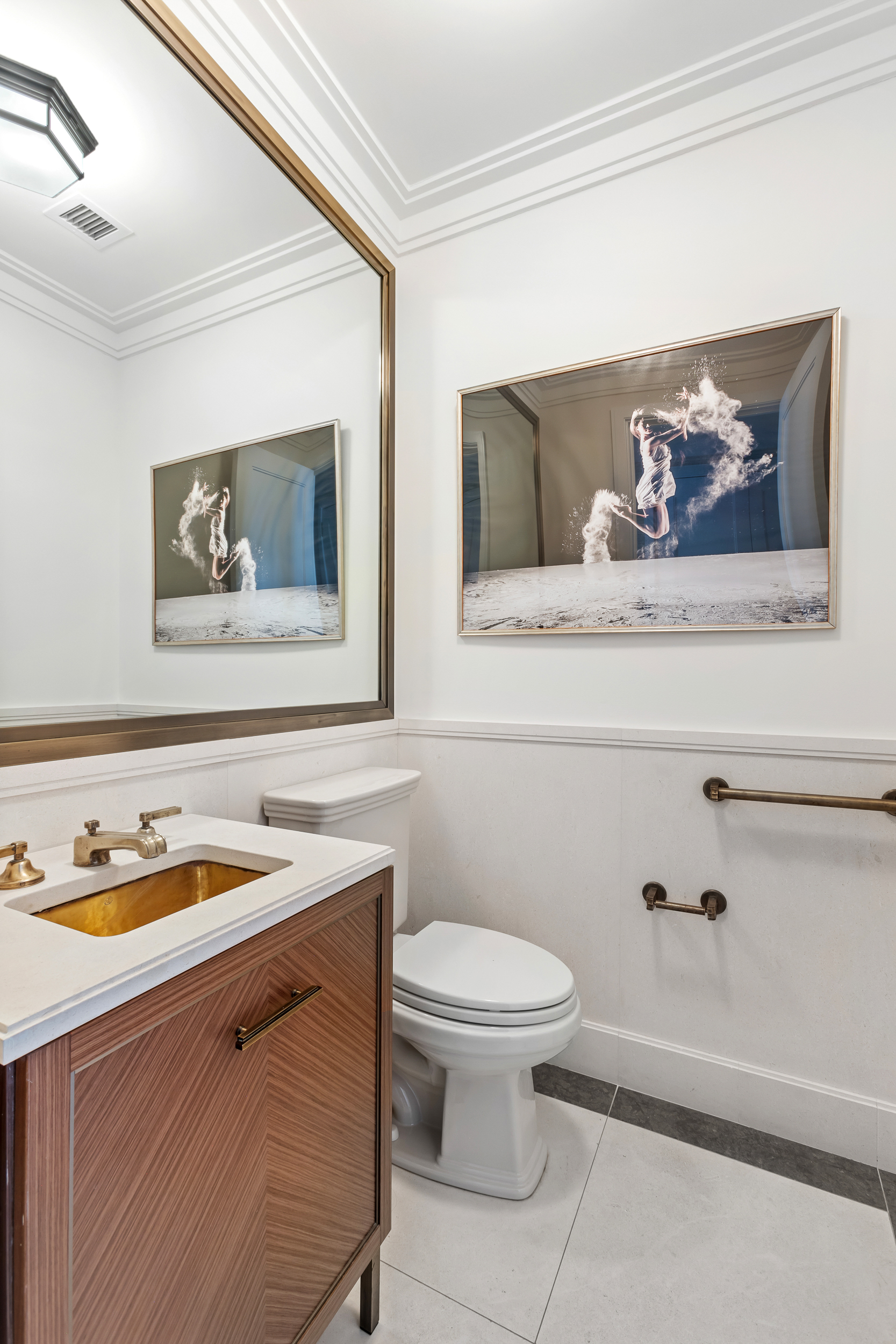 100 Barclay Street, Unit 17A Manhattan, NY 10007 - Photo 14 of 24 a bathroom with a toilet and a sink