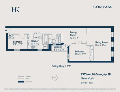 $1,750,000 | 237 West 11th Street, Unit 2B | West Village