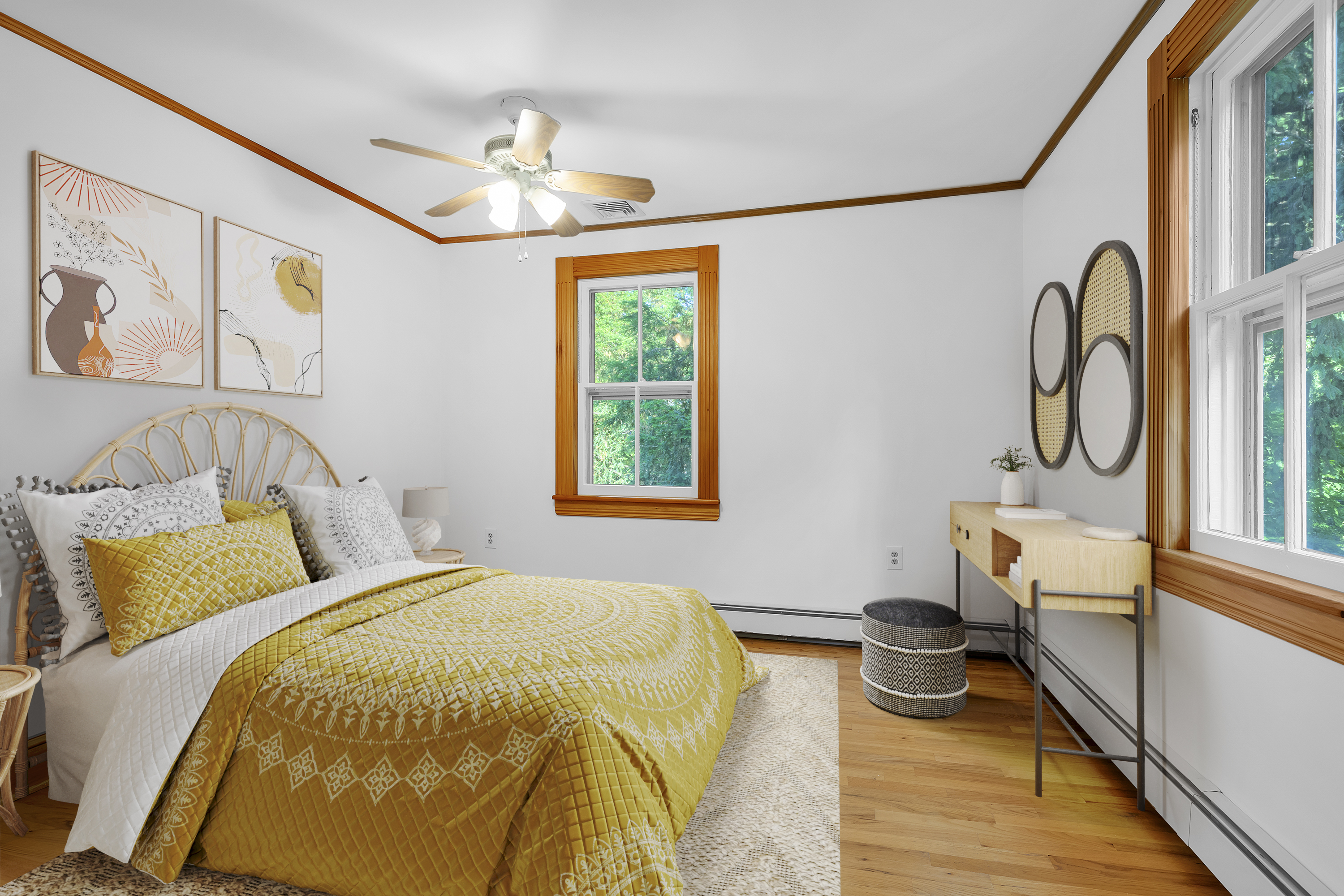 242-09 Pine Street Queens, NY 11363 - Photo 6 of 21 a bedroom with a bed and a window