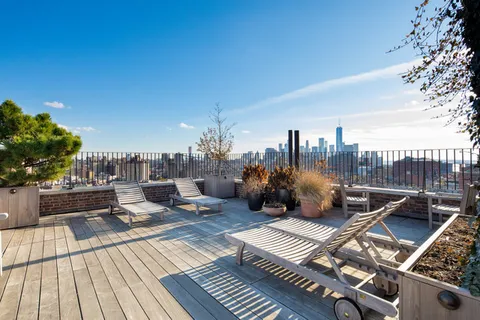 a view of a terrace with seating space
