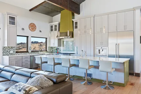 a view of a city from a balcony