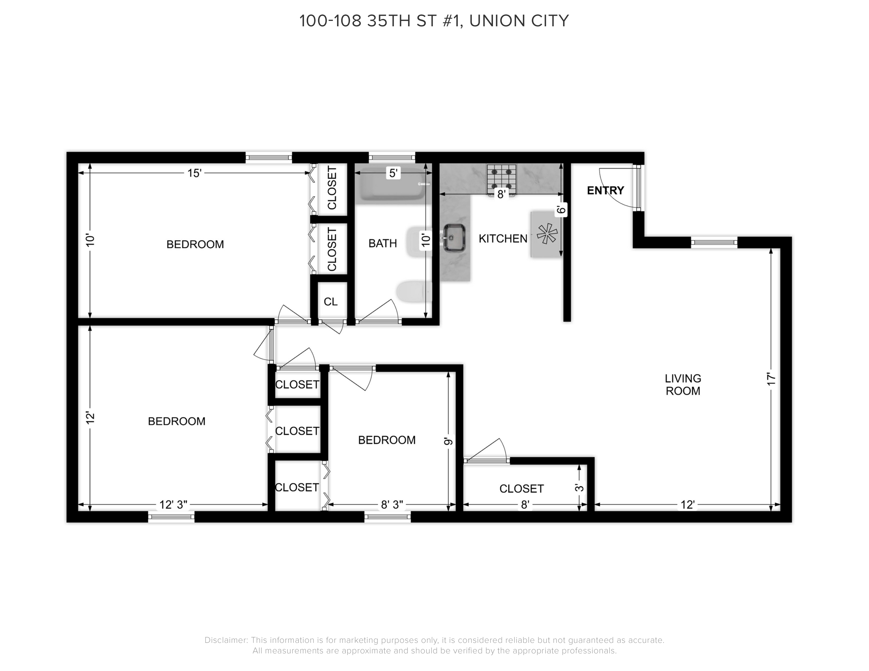 100-108 35th Street Union City, NJ 07087 - Photo 17 of 17 a picture of a floor plan