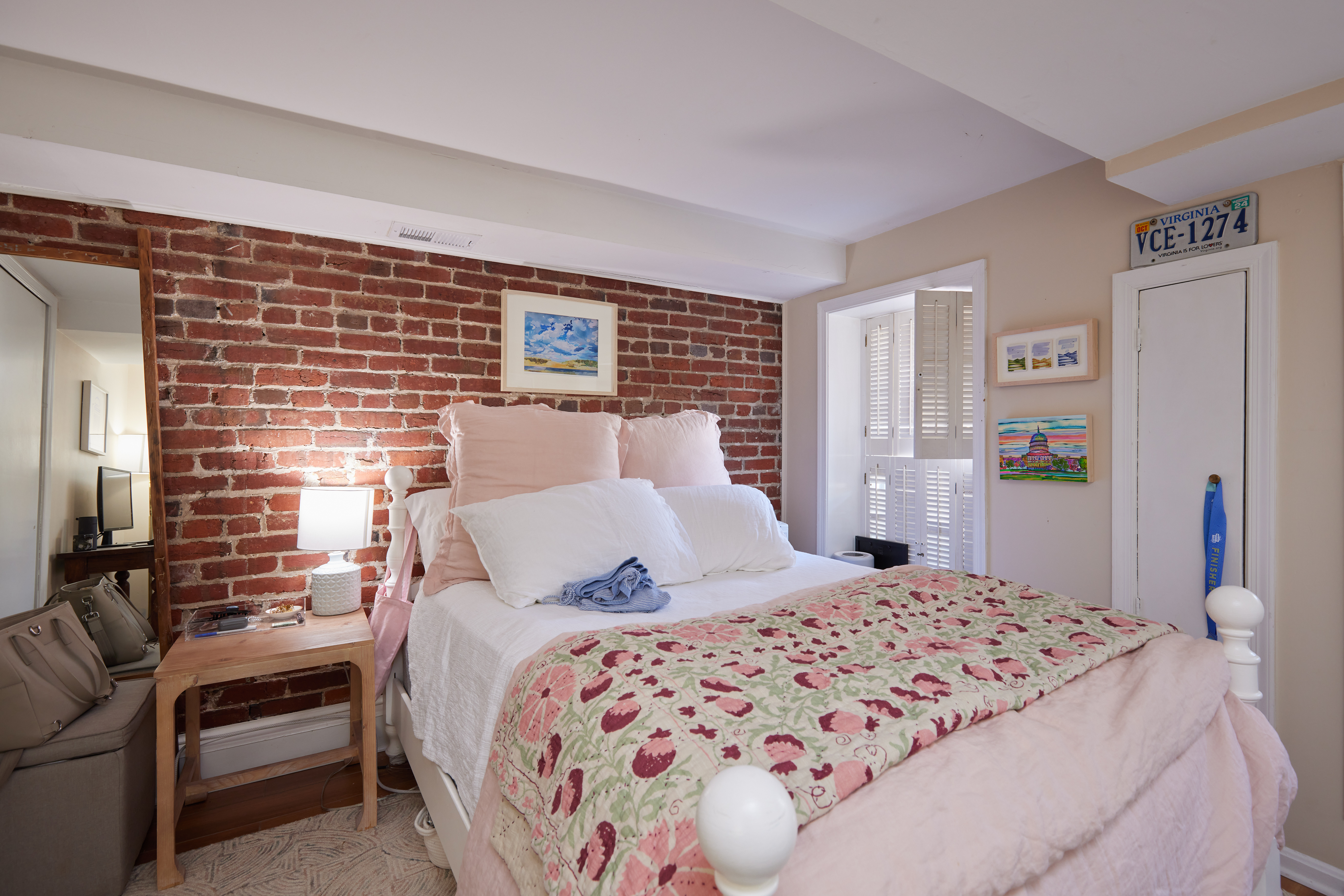 3420 R Street Northwest Washington, DC 20007 - Photo 13 of 53 a bedroom with a bed and a flat screen tv