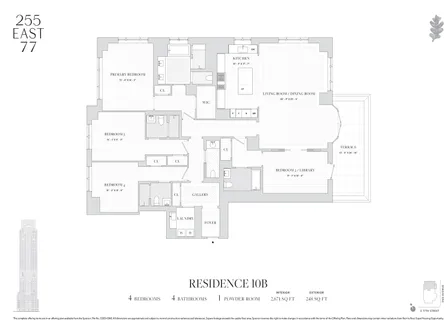 $7,400,000 | 255 East 77th Street, Unit 10B | Upper East Side