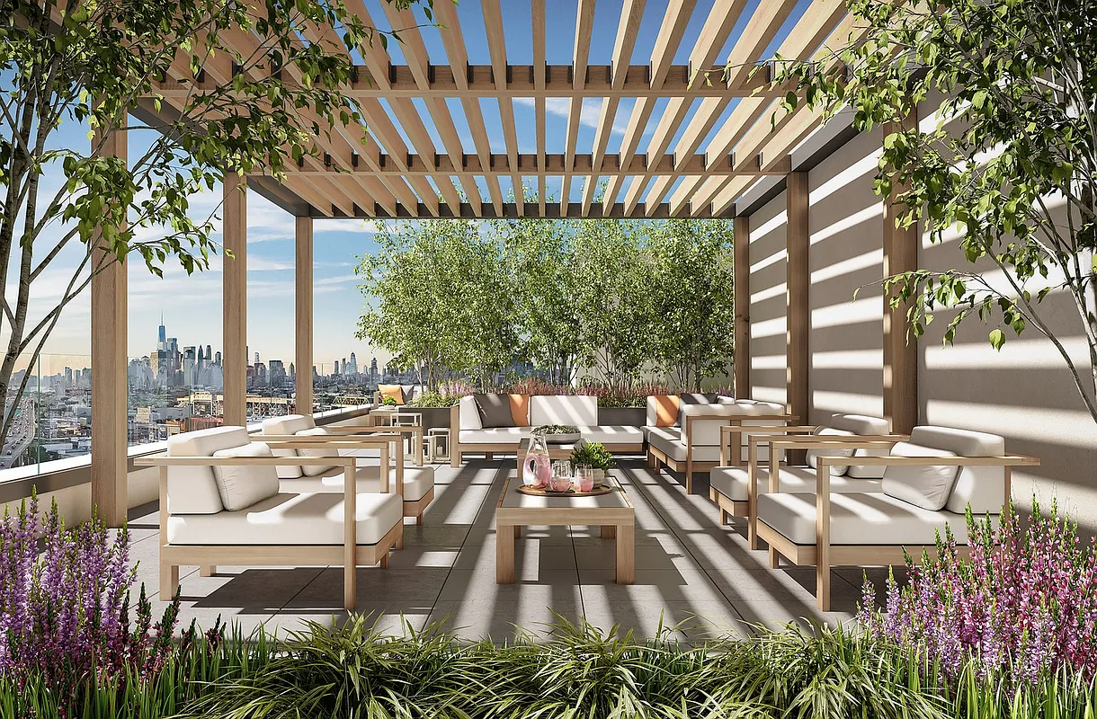 181 18th Street, Unit 214 Brooklyn, NY 11215 - Photo 14 of 16 a picture of city view with outdoor seating and plants